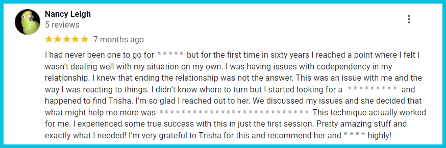 Google Nancy Leigh with Asterisks